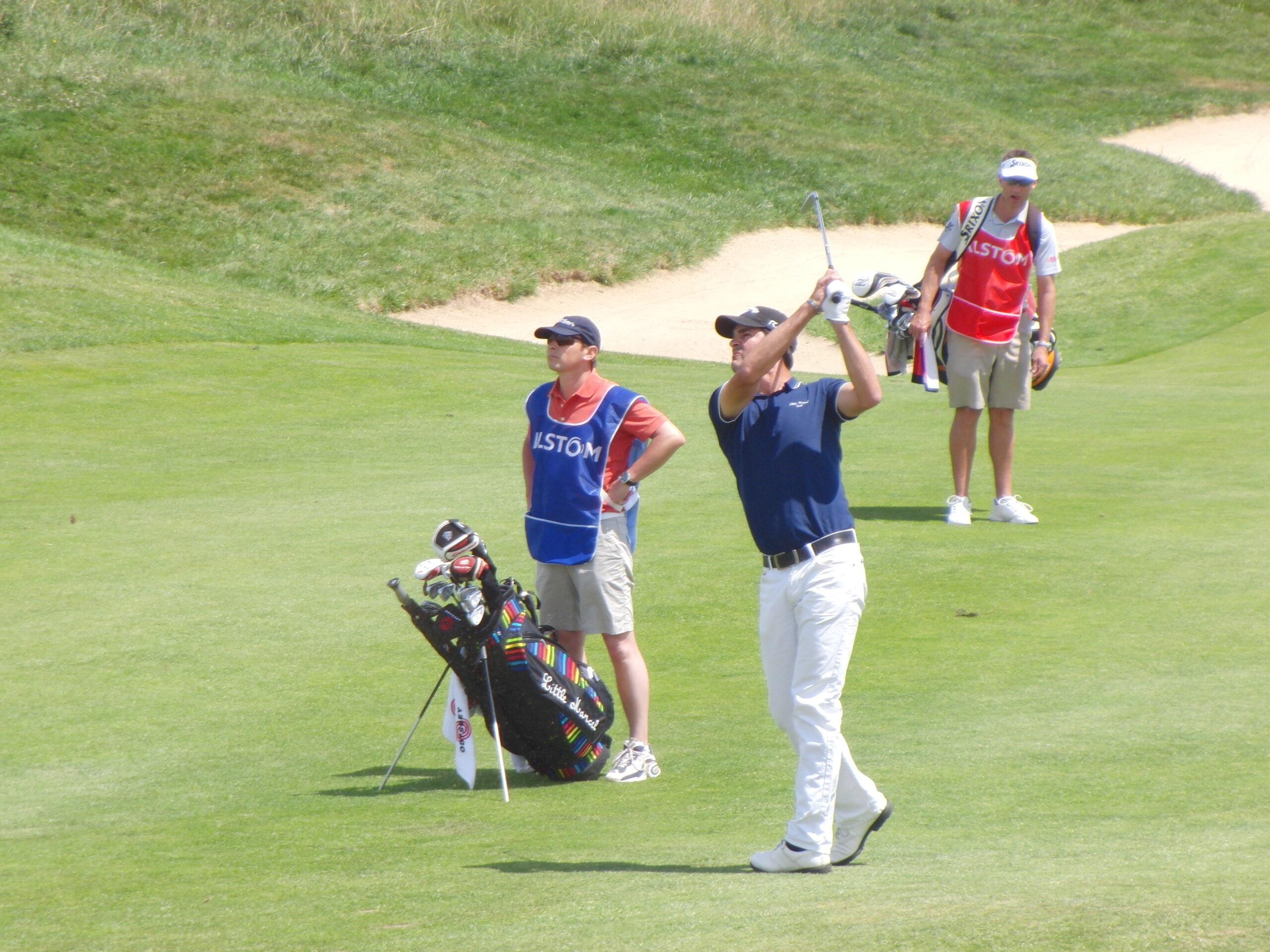 Emilien CHAMAULTE avec son cadet à l'Open de France - Golf National Guyancourt